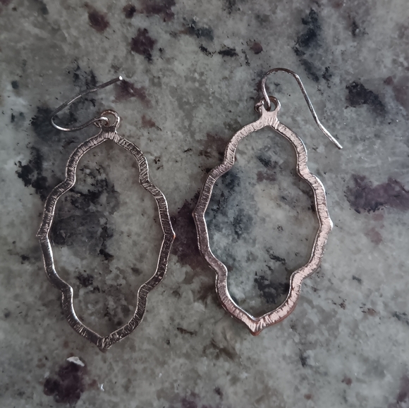 ✨️3 For $15✨Crystal Goldtone Bling Open Design Drop Earrings - Picture 3 of 4